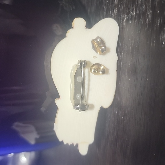 1980s world of meow cat trinket box with earrings and necklace - Picture 7 of 8